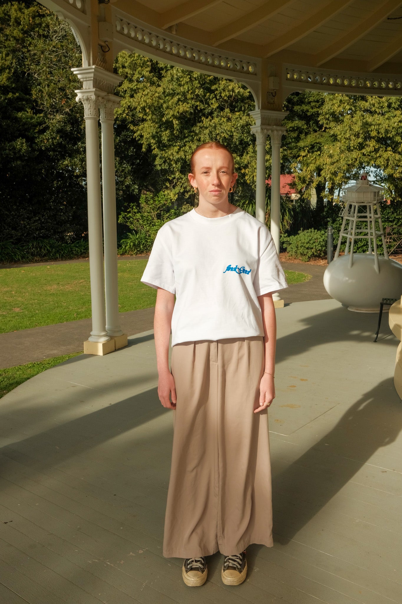 JESUS SAVES TEE - SKY BLUE