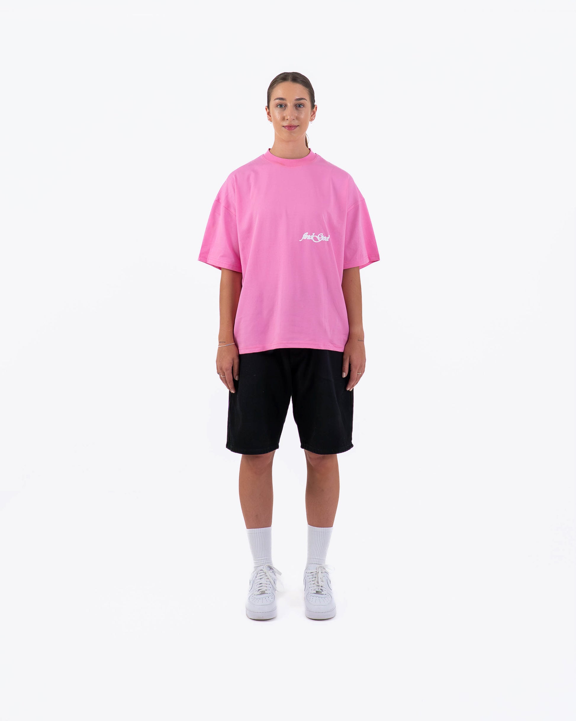 JESUS SAVES TEE - PINK
