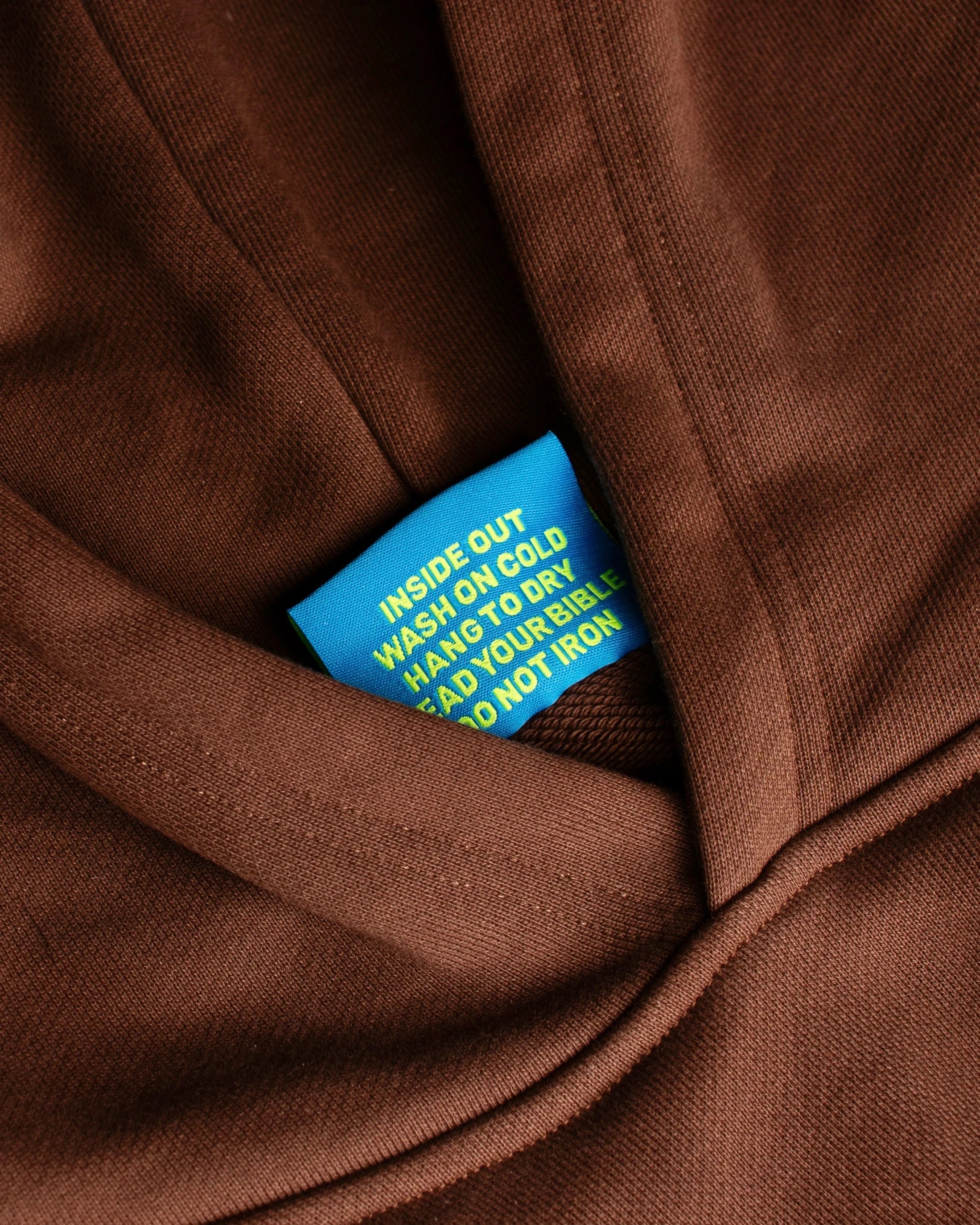 JESUS SAVES HOOD V2 - CHESTNUT