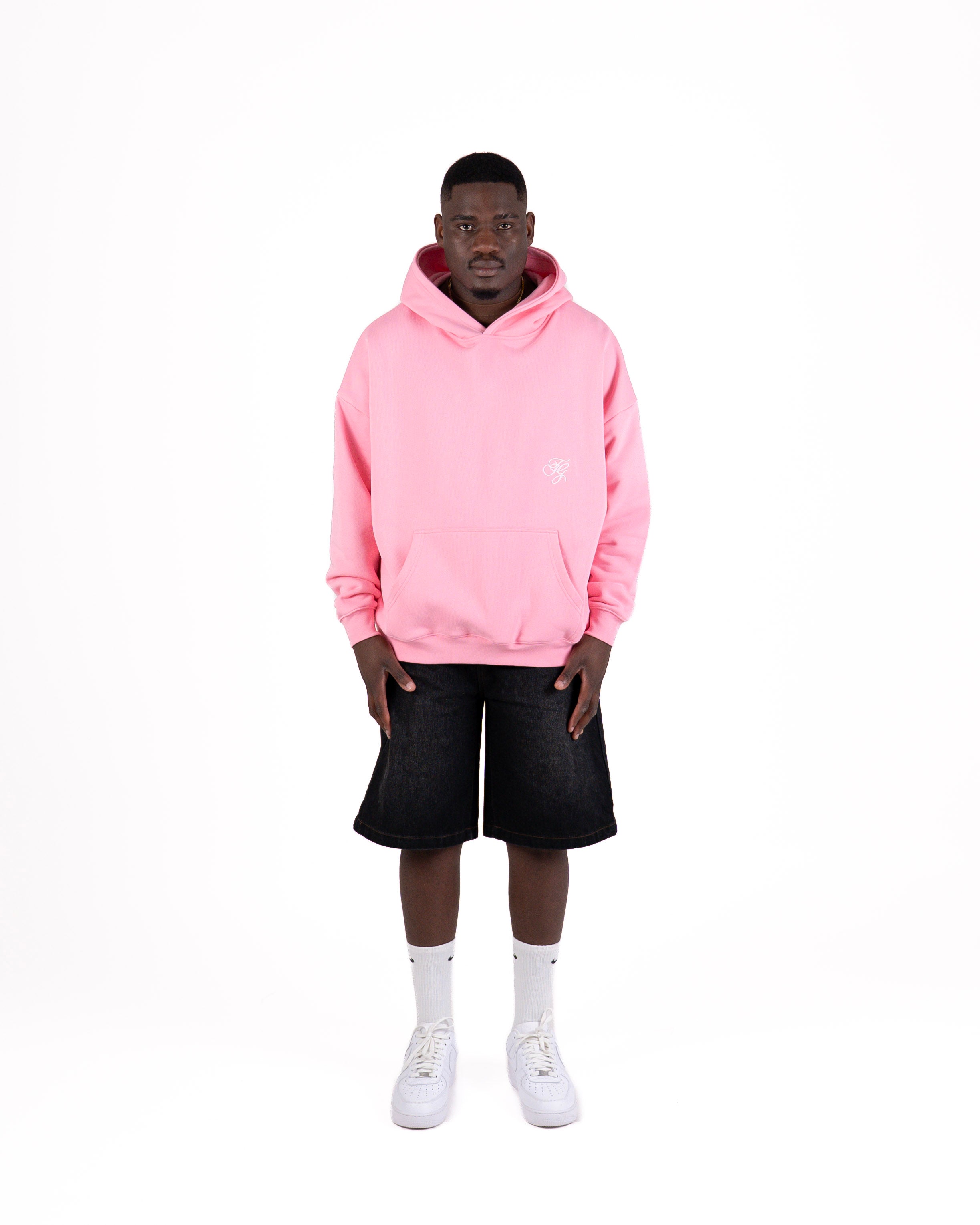 HIS LOVE ENDURES HOOD V2 - PINK