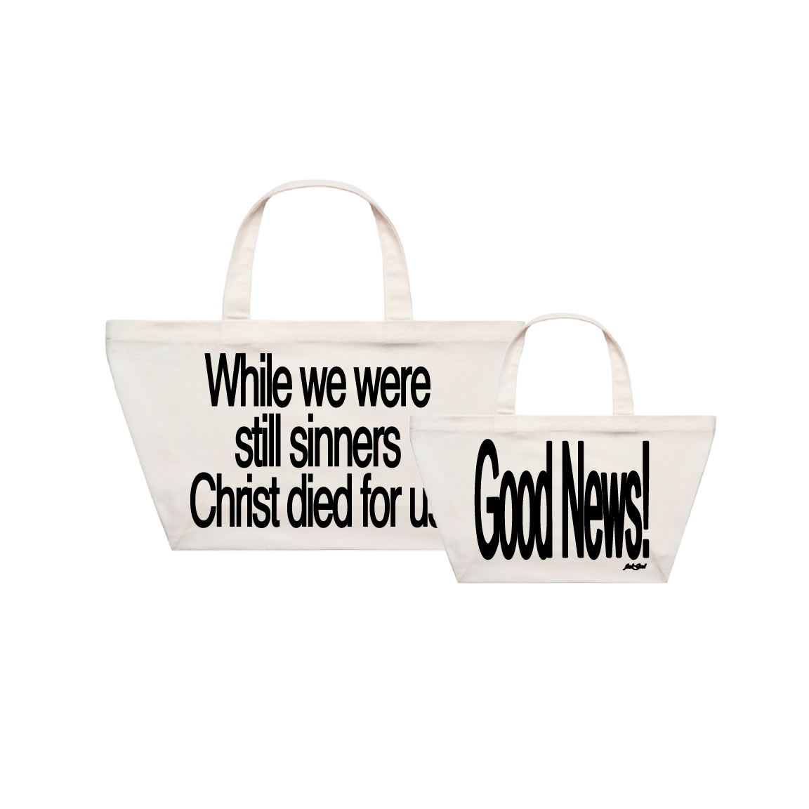 GOOD NEWS! XL TOTE - CREAM