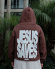 JESUS SAVES HOOD - CHESTNUT