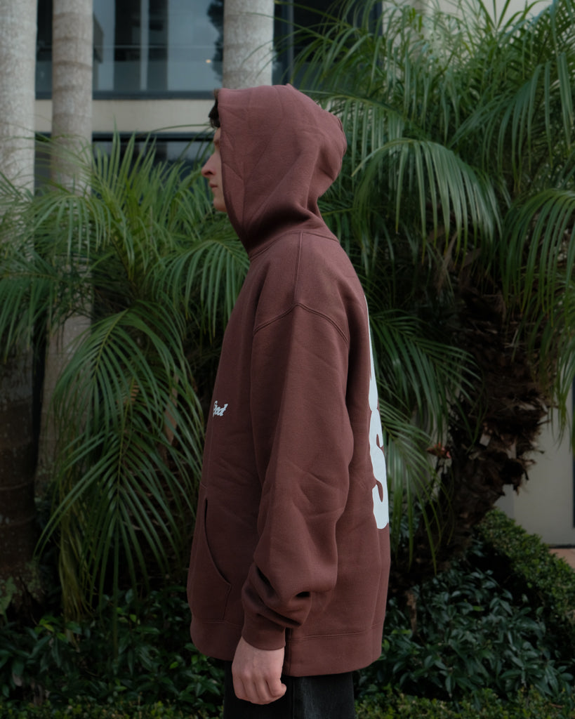 JESUS SAVES HOOD - CHESTNUT