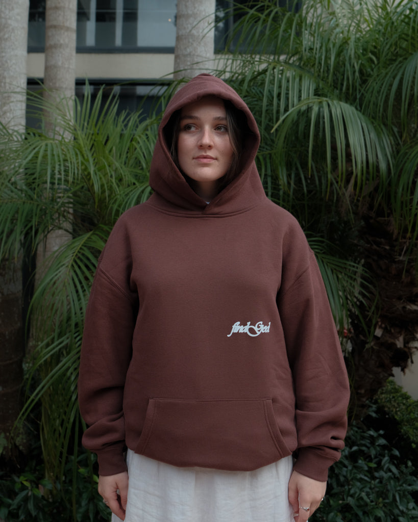 JESUS SAVES HOOD - CHESTNUT