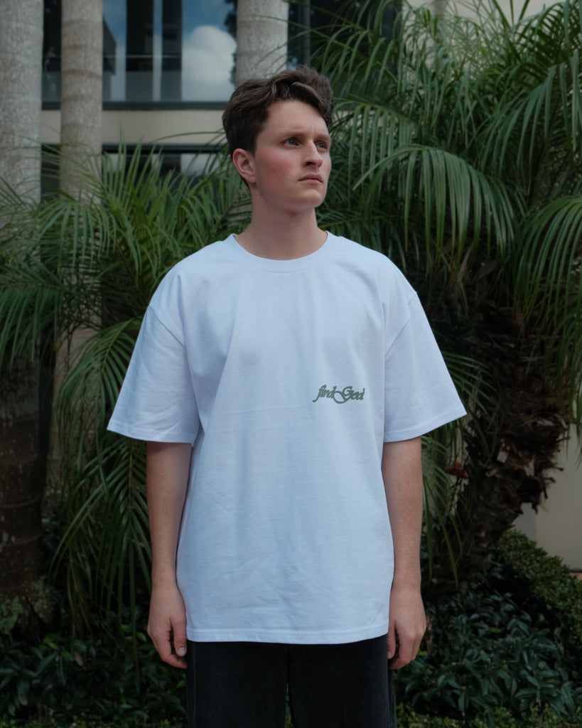 JESUS SAVES TEE - MOSS