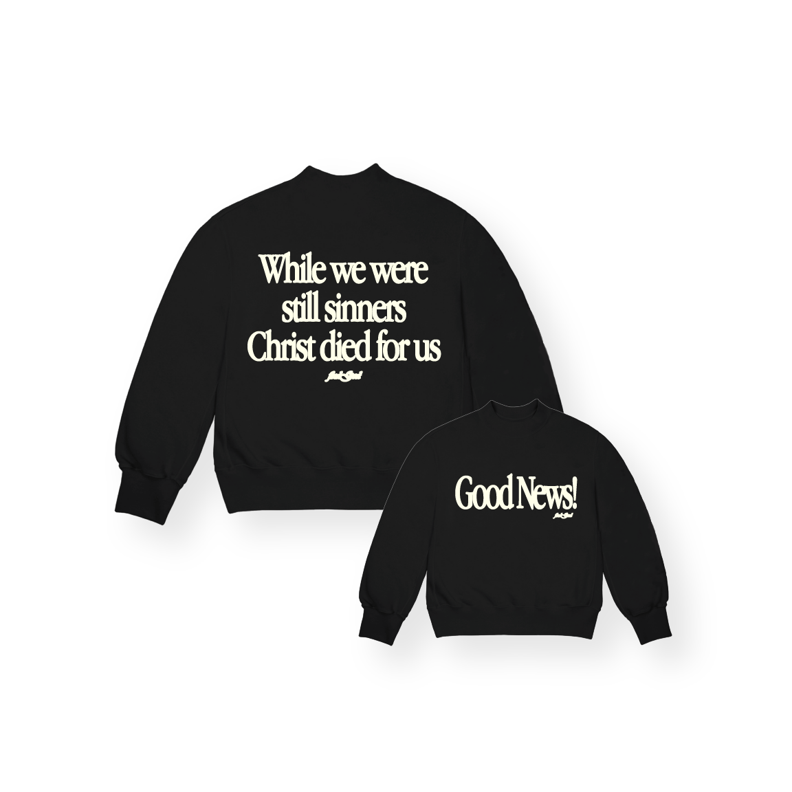 GOOD NEWS! CREW NECK - BLACK