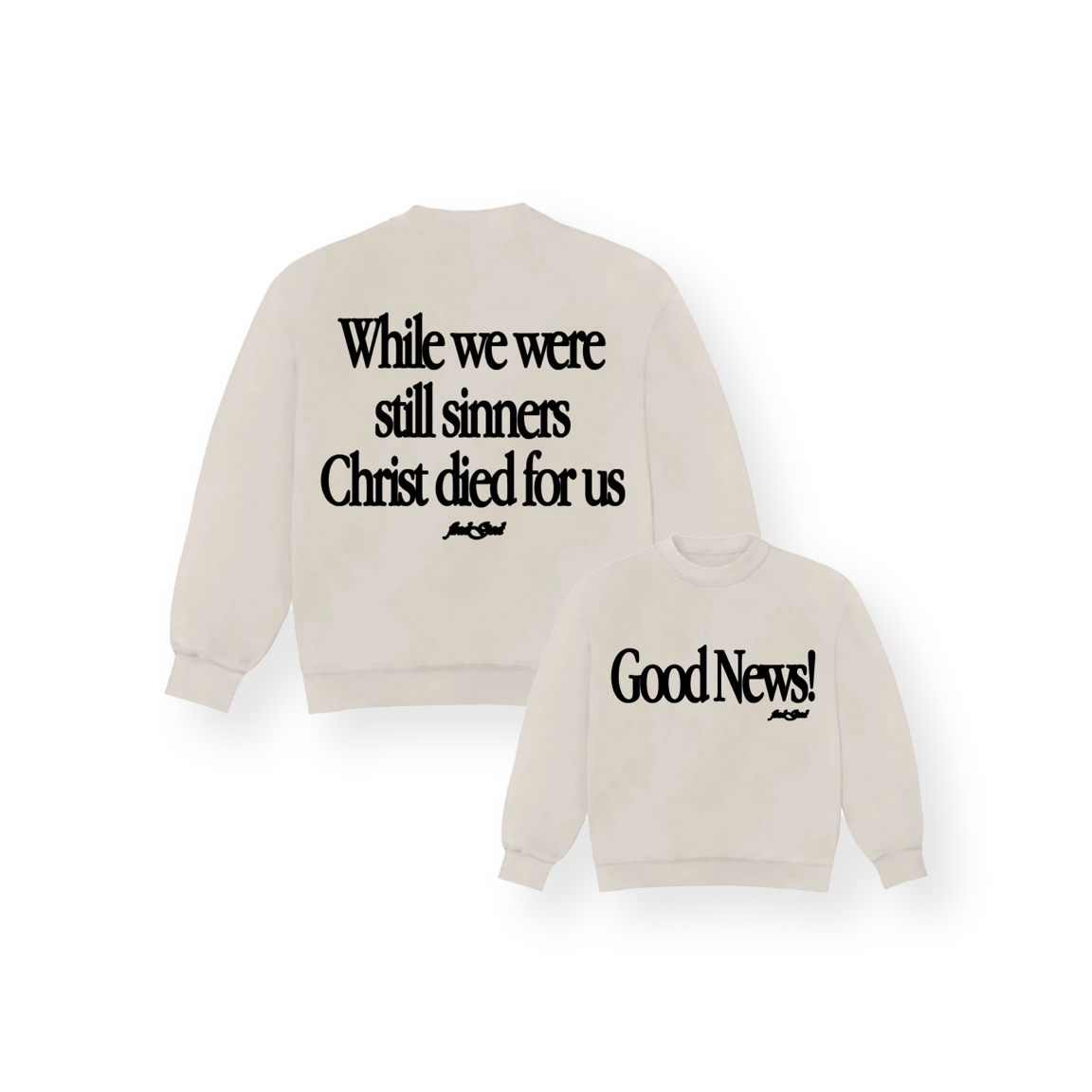 GOOD NEWS! CREW NECK - BONE