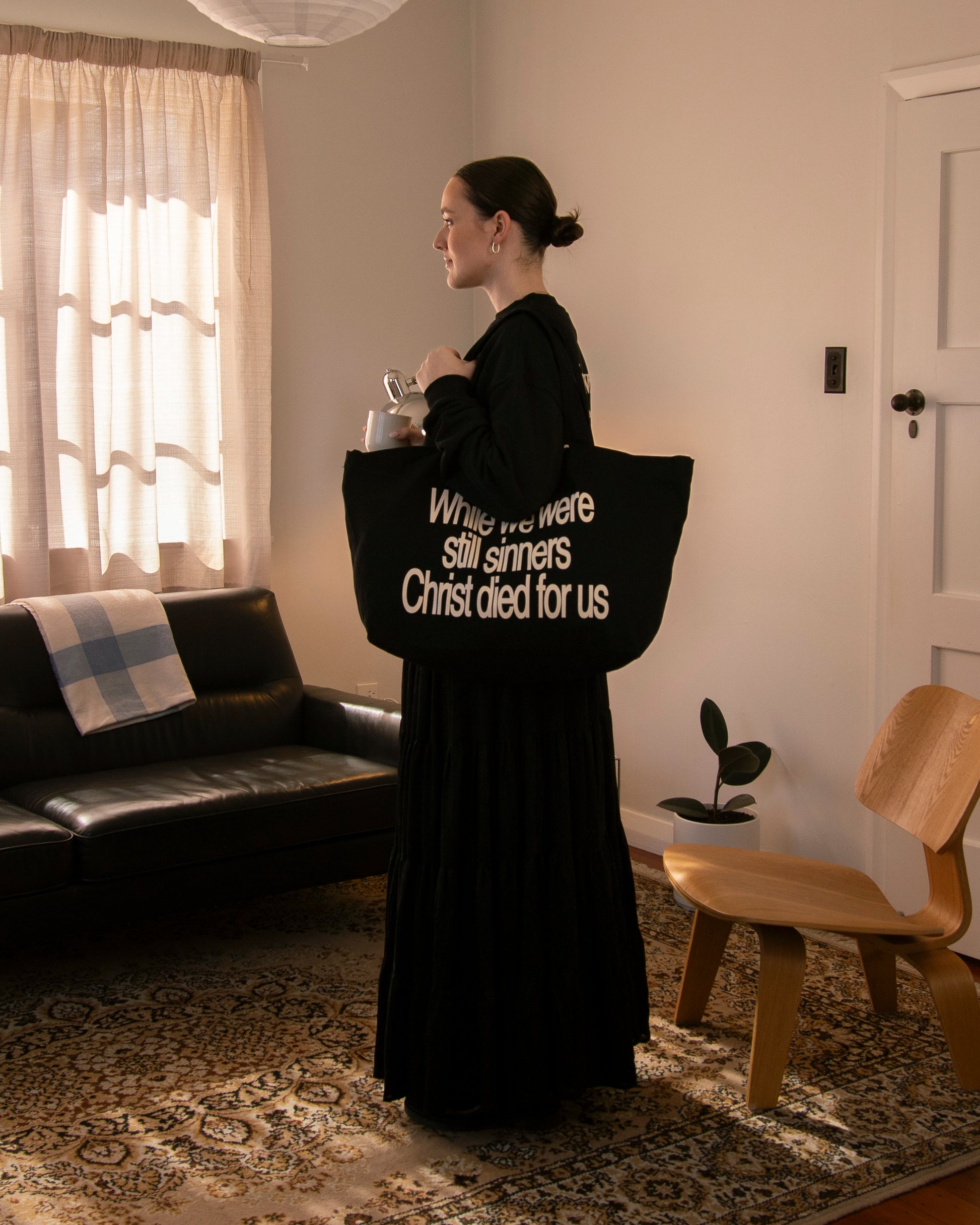 GOOD NEWS! XL TOTE - BLACK