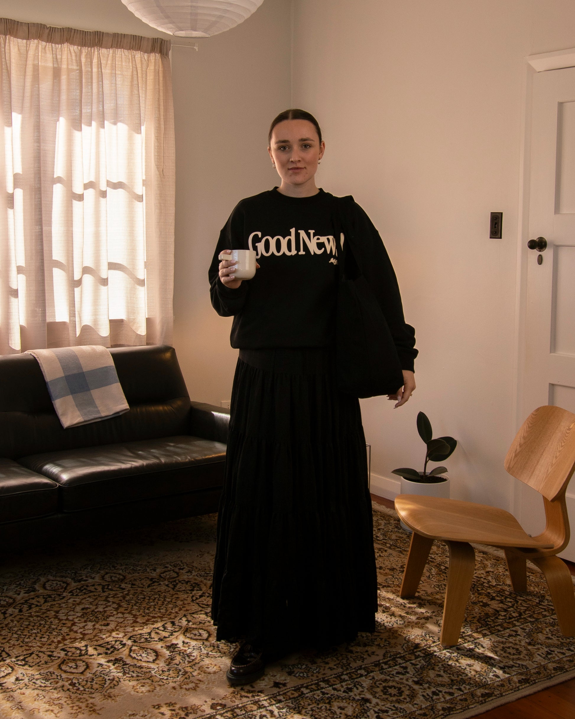 GOOD NEWS! XL TOTE - BLACK