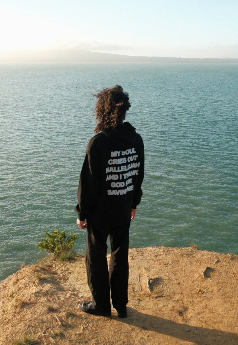 HALLELUJAH HOOD V1 - BLACK