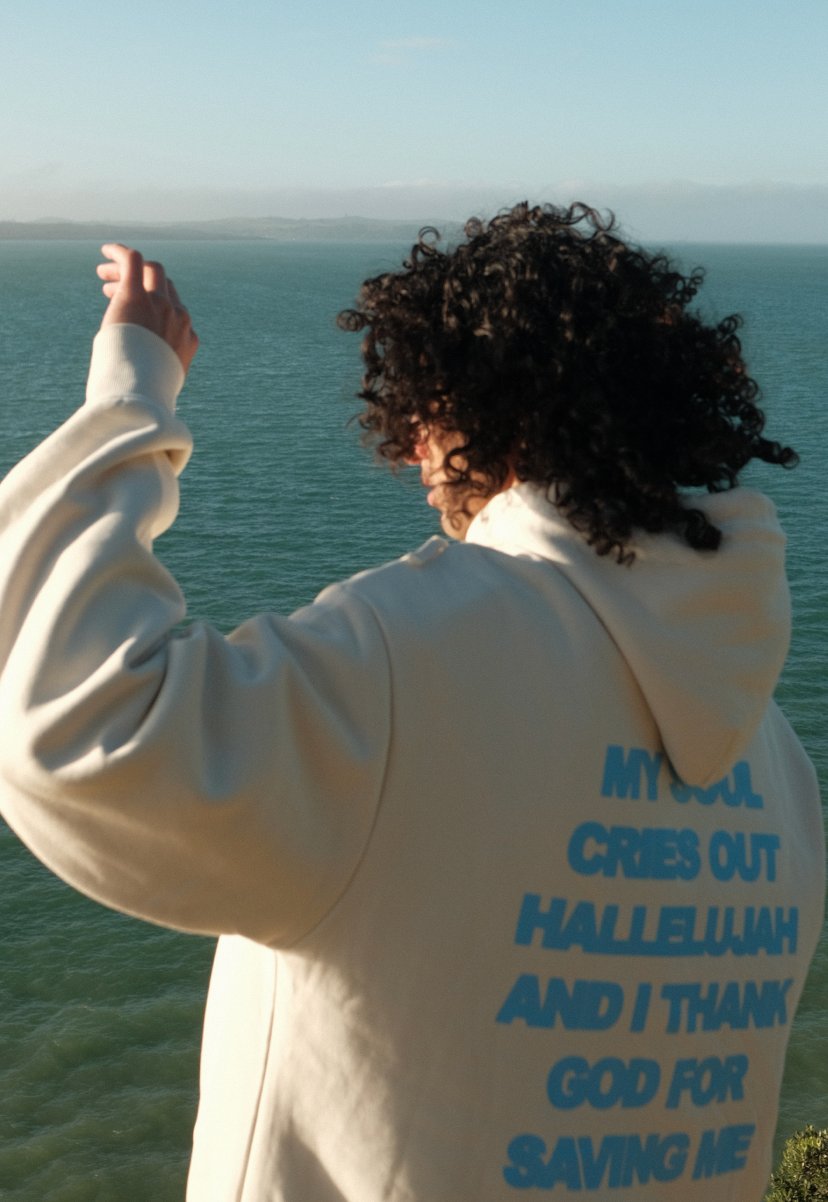 HALLELUJAH HOOD V1 - ECRU