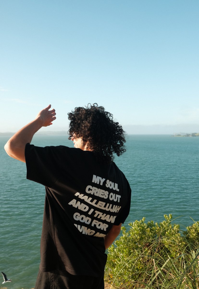 HALLELUJAH TEE V1 - BLACK