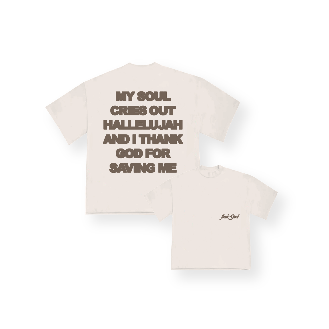 HALLELUJAH TEE - BONE