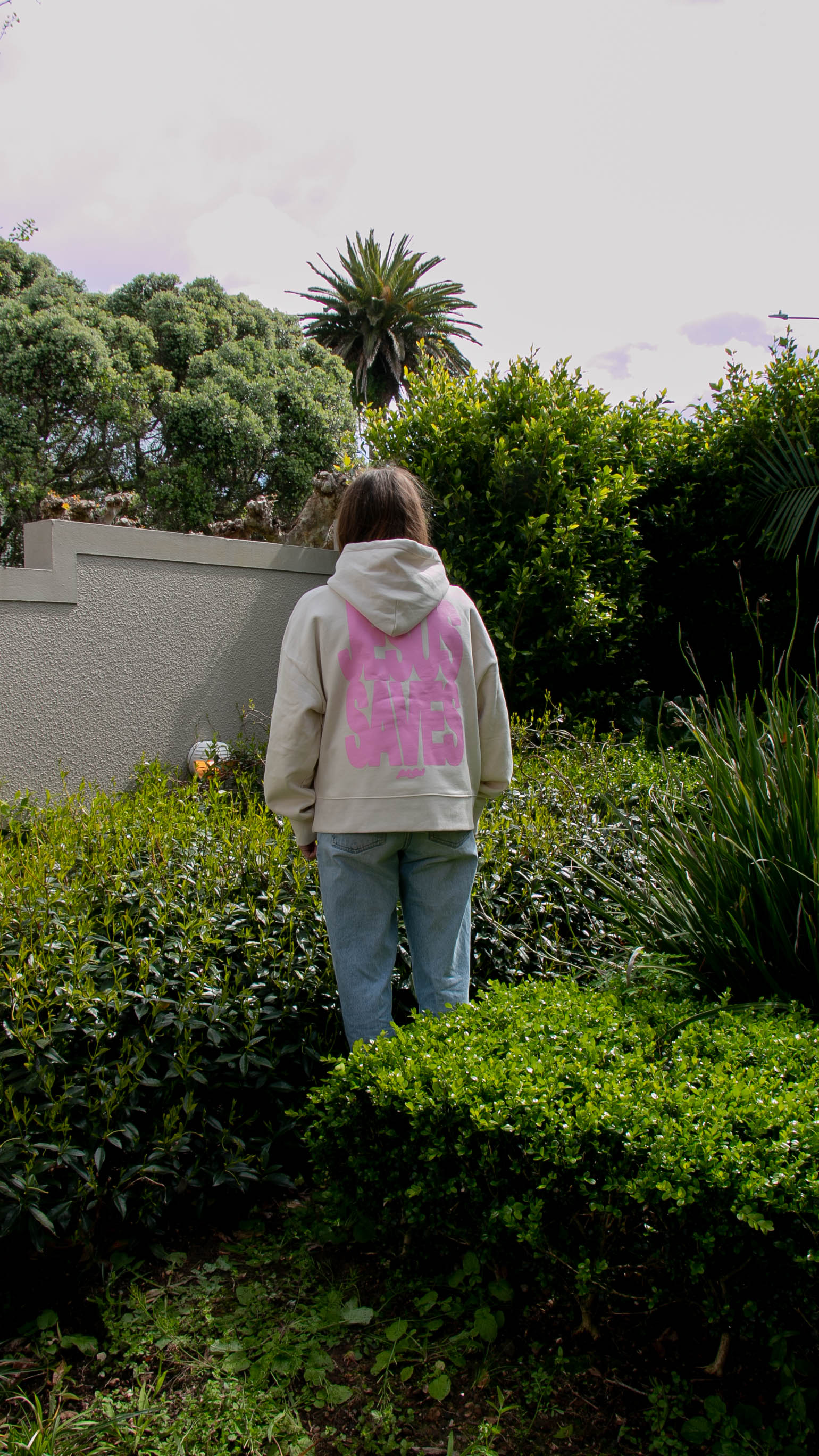 JESUS SAVES HOOD V1 - PINK
