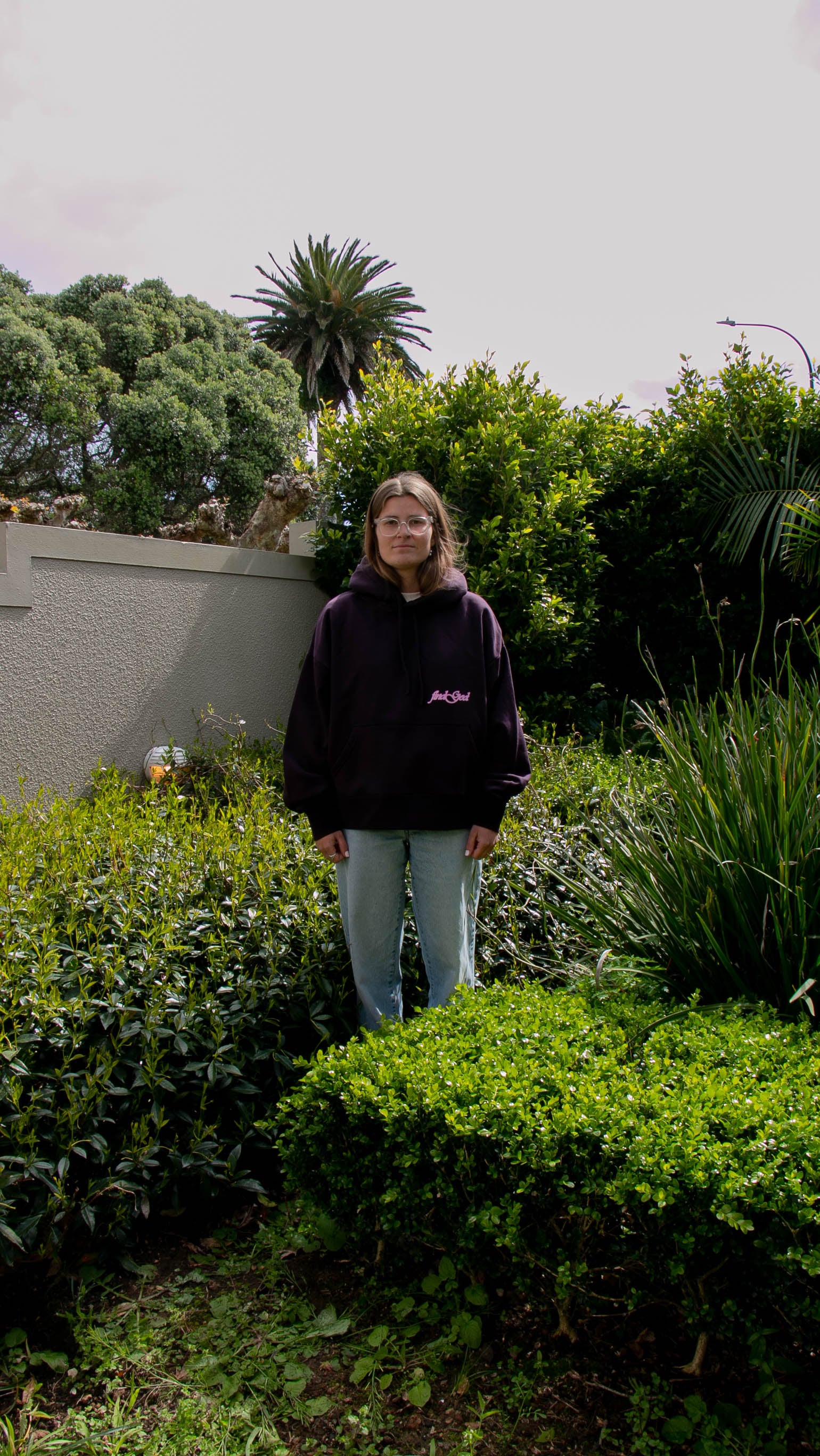 JESUS SAVES HOOD - PLUM