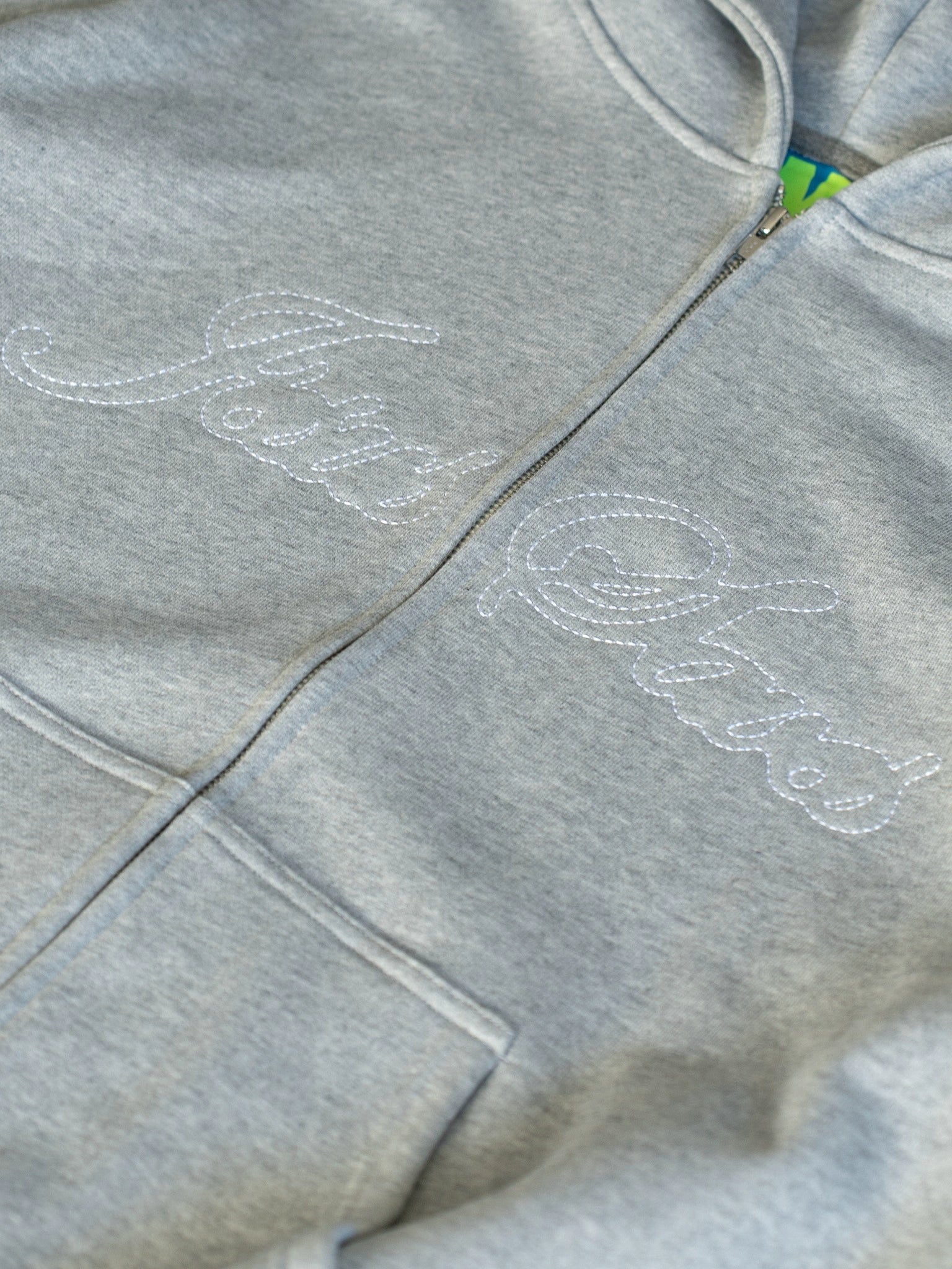 JESUS SAVES ZIP UP HOOD - STONE