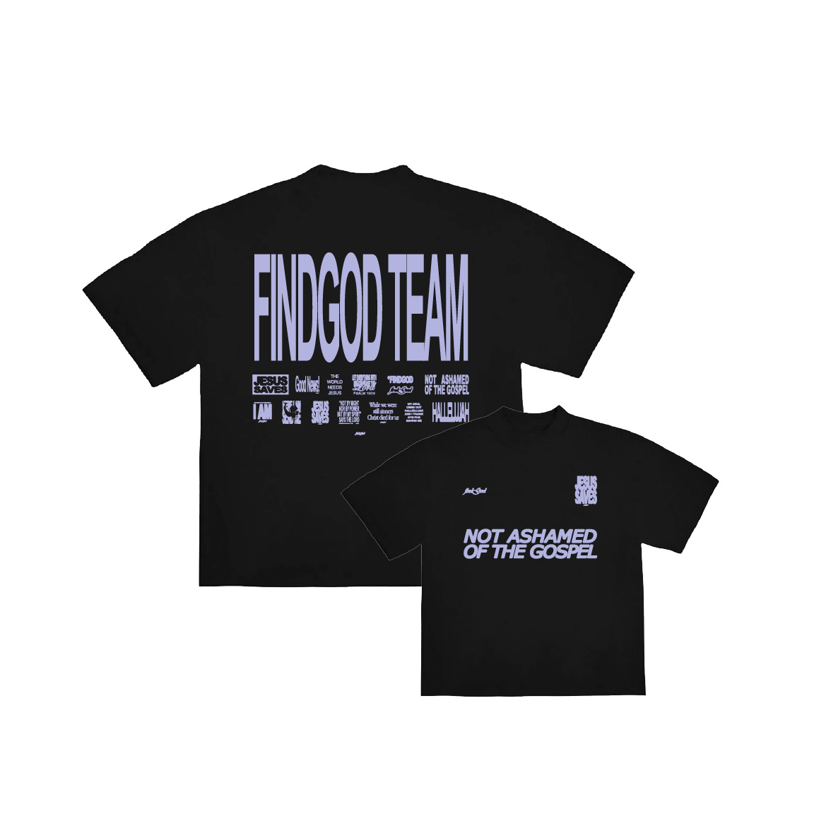 FINDGOD TEAM TEES BLACK